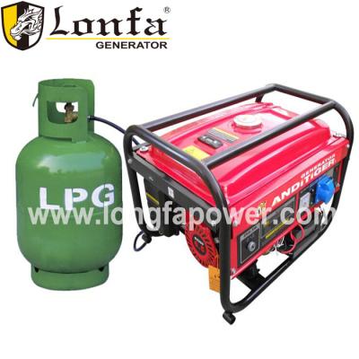 China AD5500-N Generator (LPG Natural Gas Dual Fuel Home Use 2KW 168f-1 6.5HP GENERATOR) for sale