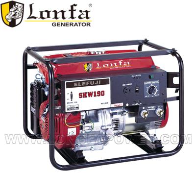 China GX390 389cc Gasoline Welder Generator Price Welding Portable Generator Set With 25L Wheel for sale