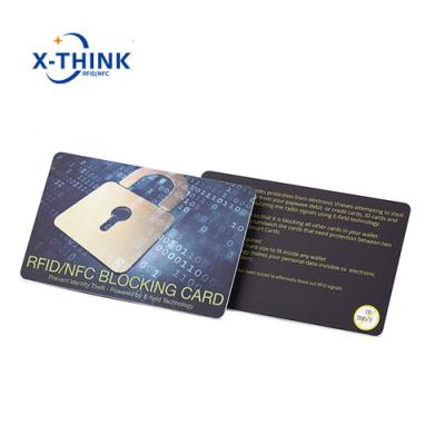 China Waterproof / Waterproof Anti Theft RFID Signal Blocking RFID Card Credit Card Protector Anti Skimming Card for sale