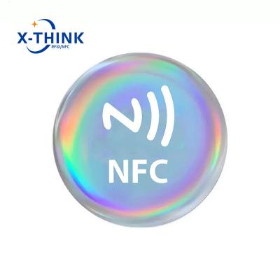 China Programmable Print Nfc Tag Rfid Nfc Tag Custom Epoxy Social Media Tag Waterproof/Waterproof Nfc Sticker For Social for sale