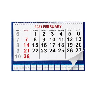 China Simple Style Custom Design Weekly Monthly New Year 2022 Wall Calendar Blow-able Calendar for sale