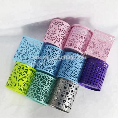 China High Quality Customizable Color Embroidered Children's 100% Eco-Friendly Metal Pattern Pen Holder for sale