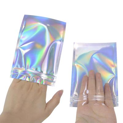 China New Laser Bag Pouches Recyclable Ziplock Translucent Self-Sealing Gift Bag Small Jewelry Zipper Bags for sale