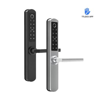 China New Product Keyless Fingerprint Home Office Apartments Hotel Smart Door Lock Aluminum Intelligent Cylinder Lock for sale