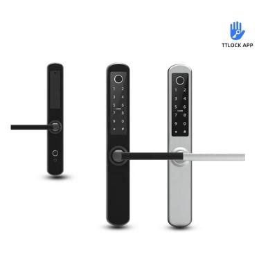 China Anti-peep Code China Lock Bilateral Fingerprint Door Locks Grill Smart Digital Door Lock For Outdoor for sale