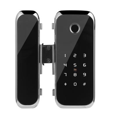 China New Design House Sliding Door Lock TTLOCK APP Fingerprint Biometric Glass Door Lock Smart Locks for sale