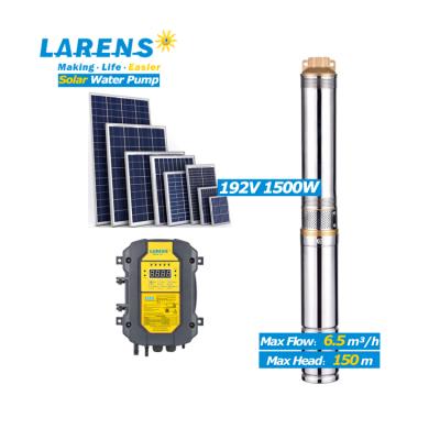 China Irrigation and Agriculture DC 2HP Water Pump LARENS 3 Inch 100M Deep Well Solar Solar Water Pump for Agriculture for sale