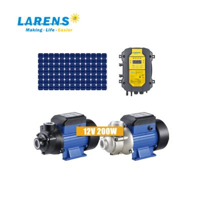 China LARENS Family Homes DC 12V 200W QB60 Series Outdoor Booster Solar Water Pump With Controller for sale