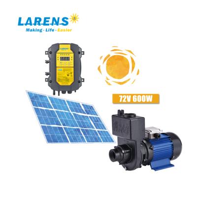 China DC 72V 600W Iron Self-priming Solar Impeller Pump Family Homes LARENS Outdoor Solar Water Pumps for sale