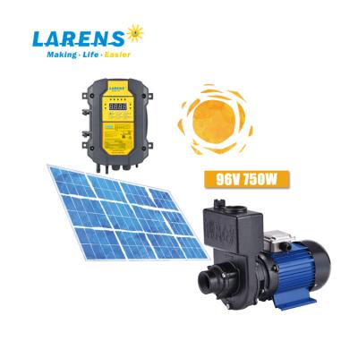 China Single Family Homes LARENS DC Solar Pump Water Self Priming Solar Powered Pump With Solar Panels for sale