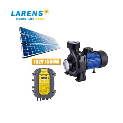 China LARENS Family Homes LARENS DC 1500W Farm Large Water Flow Irrigation Pump Outdoor Solar Pump 2HP Solar Pump for sale