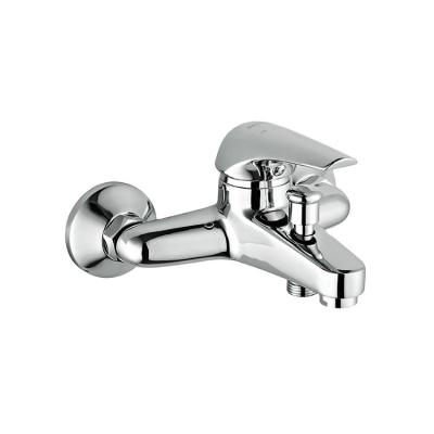 China Without Slide Bar Project Design Good Quality Economic Cheap Brass Hot Rain Shower Faucet Bathtub Mixer for sale