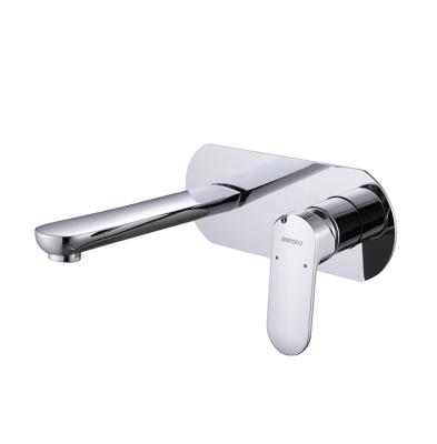 China EMPOLO Chrome Single Handle Wall Mounted Modern Concealed Basin Faucet Single Handle Mixer Tap For Bathroom Sink for sale