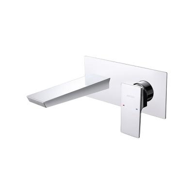 China Modern Wall Mounted Modern Brass Single Handle Cold Water Tap Bathroom Pull Down Basin Faucet for sale