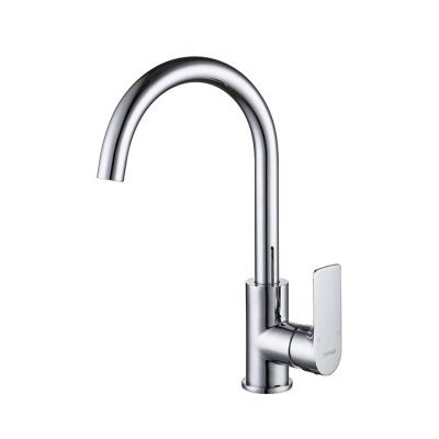 China Hot Selling Modern Swan Kitchen Sink Faucet Brass Deck Mounted Kitchen Faucet Mixer for sale