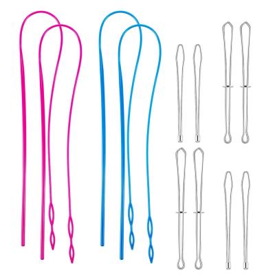 China 4pcs Threader Sewing Cord Set Tool Wrap Rope Elastic Waistband DIY Garment Weaving Wearing Sewing Accessories for sale