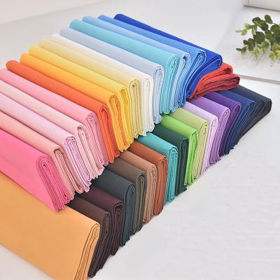 China Tear-Resistant customized  high quality 30s cotton sateen plain dyed satin finish fabric for garment coat for sale