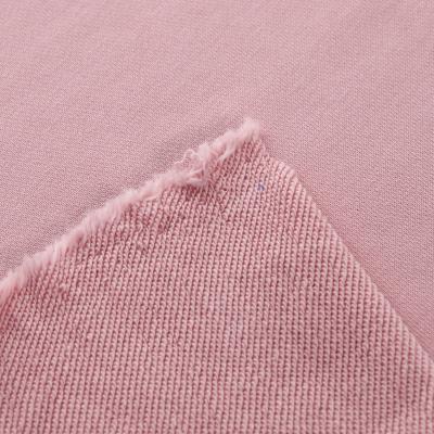 China Shrink-Resistant No fleece 5 colours instock CVC 70/30 cotton polyester knitting  french terry 325GSM  imitation mercerized fabric for hoodies for sale