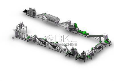 China Polyester Bottle 500kg/H PET Recycling Line 100ppm for sale