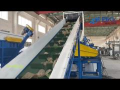 PET Recycling Line With Sink Float Washing Tank