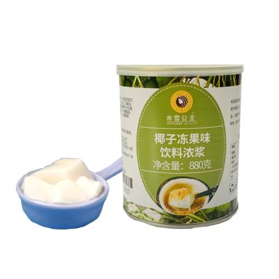 China Wholesale Canned Coconut Jelly 0.85kg Canned Coconut Jelly For Milk Tea And Beverage Beverage Factory Direct for sale