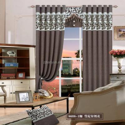 China Blackout Modern Design 100% Heavyweight Polyester Chenille Instabul Fabric Curtain for sale