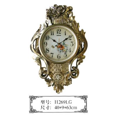 China Decorative European Home Grandfather Clock H269LG 40*9*63 Antique Wall Accessories Gift Grandfather Clock for sale