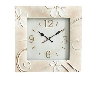 China Europe modern style are the best gift romantic square wall clock home decoration H469 for sale