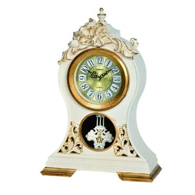 China Promotional Antique Style Resin Desk Clock Home Decoration Desk Clock 1460 for sale