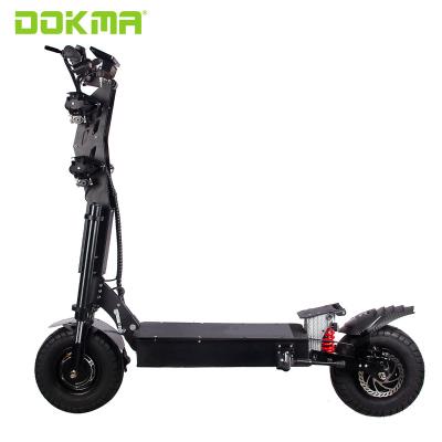 China DOKMA 2021 Unisex Dual Motor 8000W Powerful Adult Electric Scooter 72V/60V Two Wheels 13inch Electric Scooter With Padels for sale