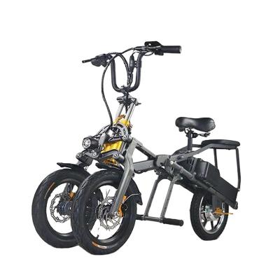 China Dokma High Power Steel Battery For Adults Three Wheels Bikes Suspension Full Folding Electric Bike Road Mountain for sale