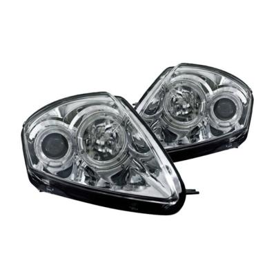 China wj10-0215-01 wj10-0215-04 black housing halo projector headlights for Mitsubishi Eclipse 2000-2005 Eclipse for sale