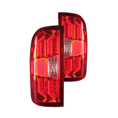 China wj2020-0383 Chrome/Red Fiber Optic LED Tail Lights For Chevrolet Silverado 2014-2018 SILVERADO for sale