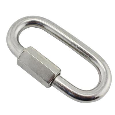 China Flexibility Stainless Steel Oval Carabiner / Ss Quick Link Corrosion Resistance for sale