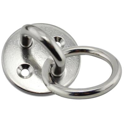 China Heavy Duty Round Eye Plate Staple Ring Hook Weather Resistance for sale