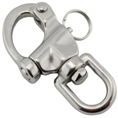 China Swivel Snap Shackle Stainless Round Head For Boats Marine And Outdoor for sale