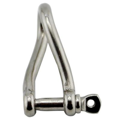 China Stainless Steel 304 316 Twisted D Shackle Corrosion Resistance Durability for sale