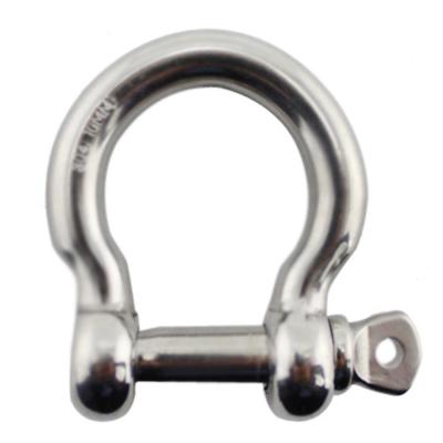 China European Stainless Steel Bow Shackle For Rigging And Lifting Screw Pin Bow Shackle for sale