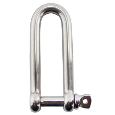 China Stainless Steel D Ring Shackle Extended D Shackles For Boat Yacht Ship for sale