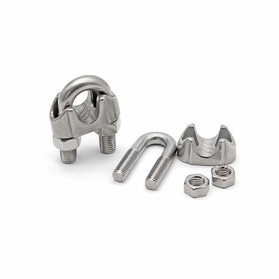 China 304 Stainless Steel Wire Rope Clamp American Forged Wire Rope Clamp for sale