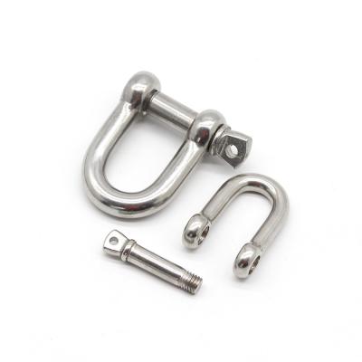 China Us Type Stainless Steel Dee Shackle 304 316 Heavy Duty Swivel Shackle for sale