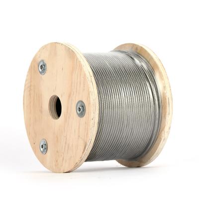 China 304 316 Stainless Steel Wire Rope Single Strand Rope /  6mm Stainless Steel Wire Rope for sale