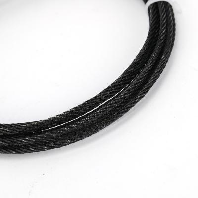 China Black Stainless Steel Wire Rope All Black For Performances And Wirework for sale