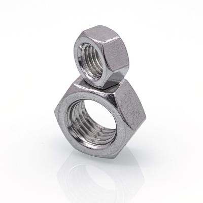 China Strength Stainless Steel Coarse Thread Hexagon Flange Nut / Ss Hex Nut for sale