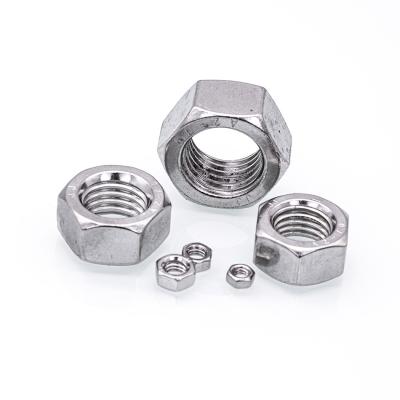 China Strength M3-M16 Stainless Steel Hexagon Nut Machine Thread Coarse Cold Forged Nut for sale