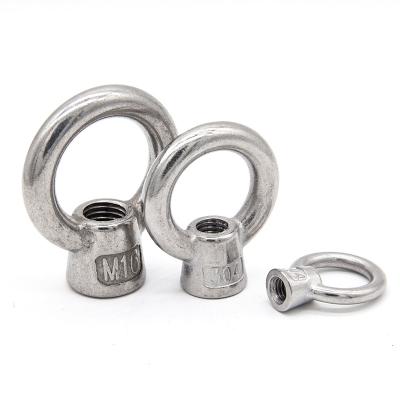 China Industrial 304 Stainless Eye Nut  And Eye Screw For Lifting And Fixing Heavy Objects for sale