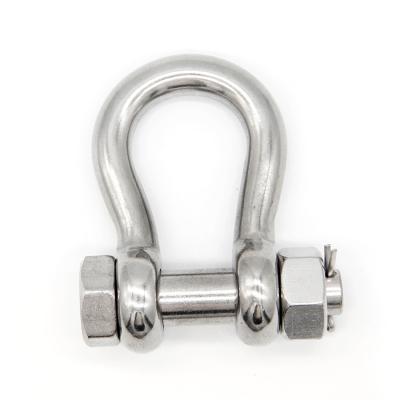 China Bow Shackle 304 316 Stainless Steel Anchor Shackle High Strength for sale