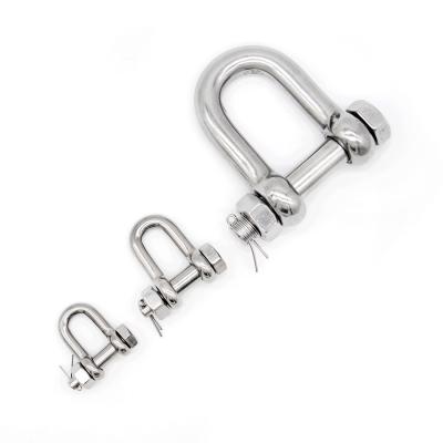 China 304 316 Stainless Steel Anchor D Shackle Corrosion Resistance for sale