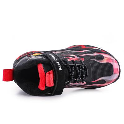 China Fashion Thermal Colorful Kids Sports Shoes Cotton Shoes Thermal Basketball Sneakers For Winter for sale