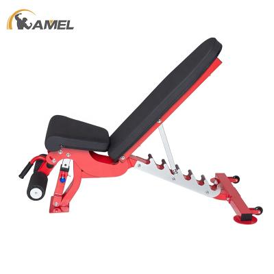 China Steel+PU+EPE Pro Commercial With Slope And Drop Flat Exercise Adjustable Foldable Dumbbell Weight Bench for sale